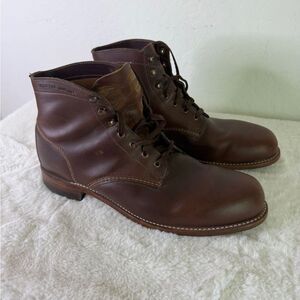 Wolverine 1000 Mile Men's Brown Leather Lace-Up Boots 13D